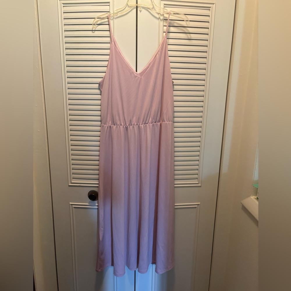 Lilac v neck dress